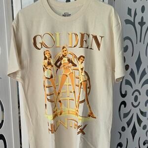 Netflix K-Pop Demon Hunters Golden Huntrx Tour Graphic Tee Shirt Size LG NWOT